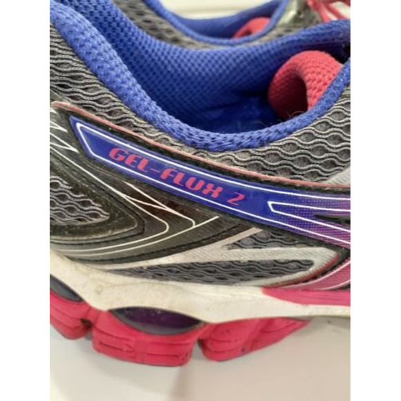 Asics Womens Gel-Flux‎ 2 Running Shoes Multicolor T568N Lace Up Low Top Mesh 10M - Picture 7 of 12